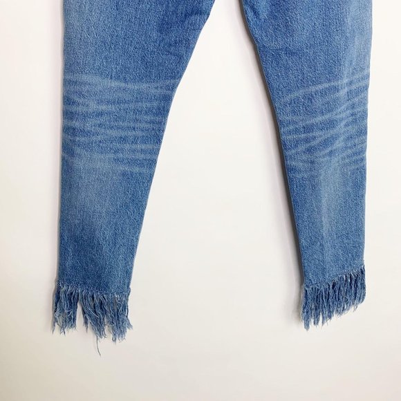 3 x 1 Jeans Fringe Straight Crop Stella Sz 27 - Picture 9 of 12